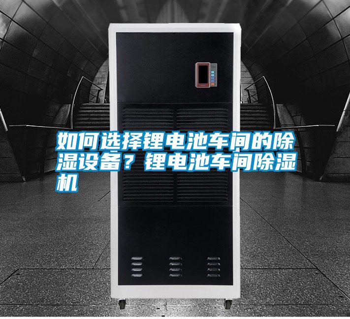 如何選擇鋰電池車間的除濕設(shè)備?鋰電池車間除濕機