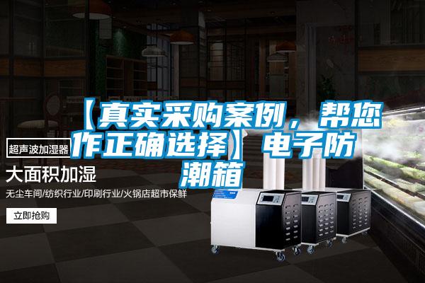 【真實采購案例,幫您作正確選擇】電子防潮箱