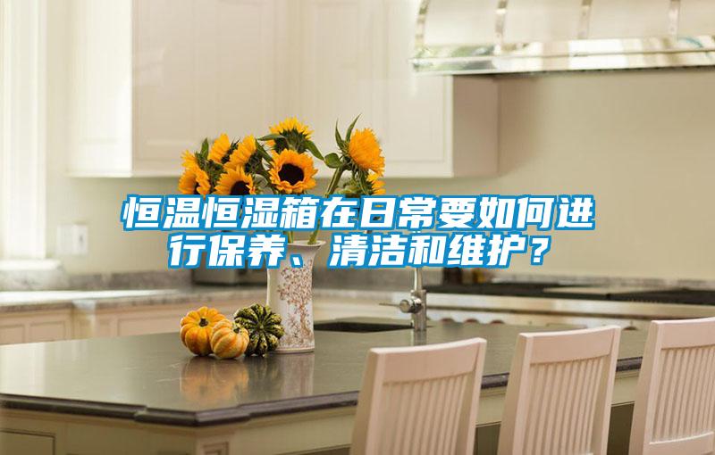 恒溫恒濕箱在日常要如何進(jìn)行保養(yǎng)、清潔和維護(hù)?
