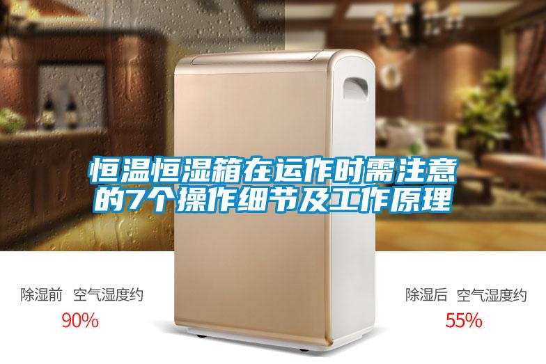 恒溫恒濕箱在運作時需注意的7個操作細(xì)節(jié)及工作原理