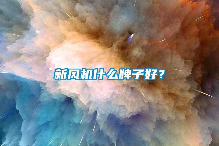 新風機什么牌子好?